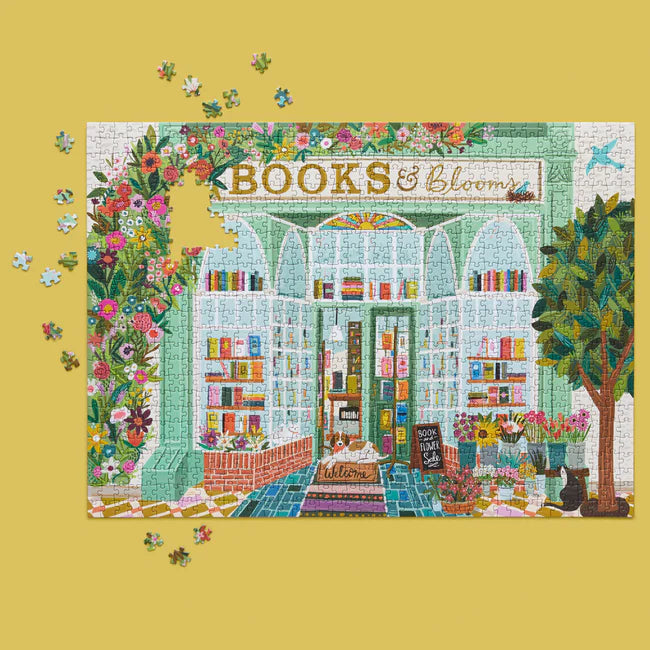 Books & Blooms 1000 Piece Puzzle