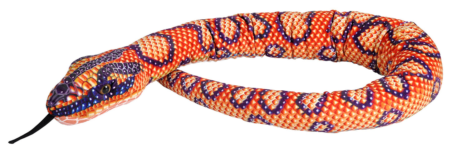 Snake Rainbow Boa Scales Stuffed Animal 54"
