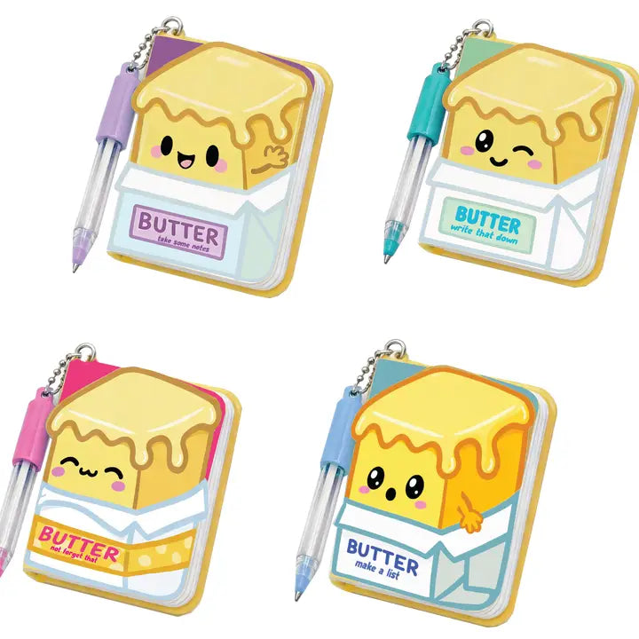 Mini Puffy Butter Pen & Notebook