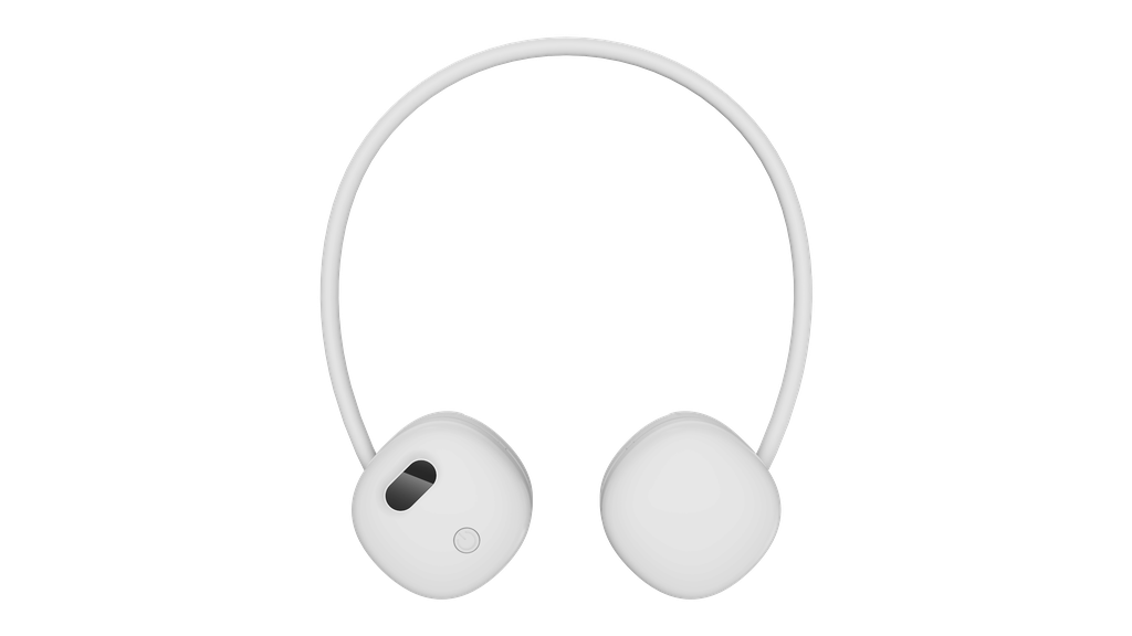 Neck Fan & Carrying Case-White