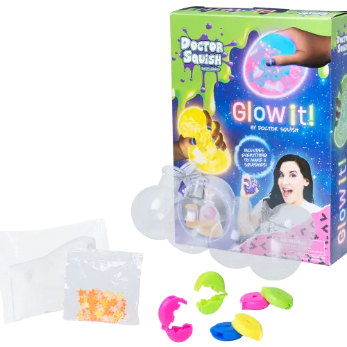 Doctor Squish Squishy Pack Refill, Glow-It Edition