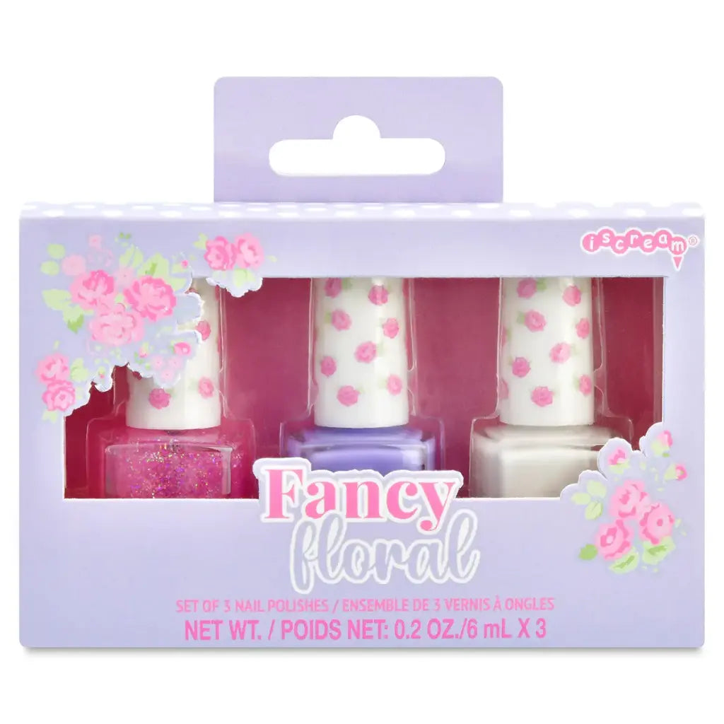 Fancy Floral 3 piece Nail Polish