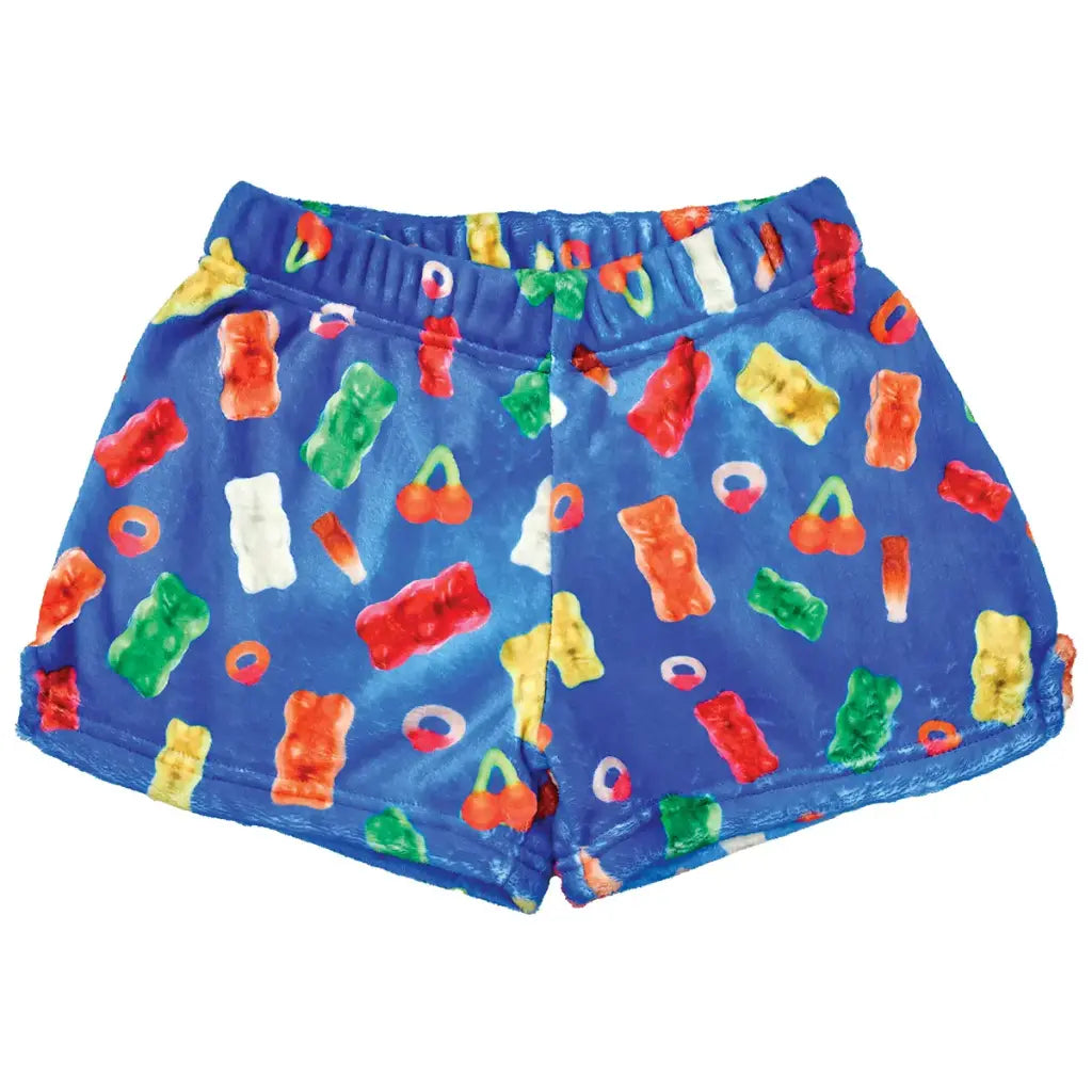 Haribo Toss Print Plush Shorts (Small -(6-8))