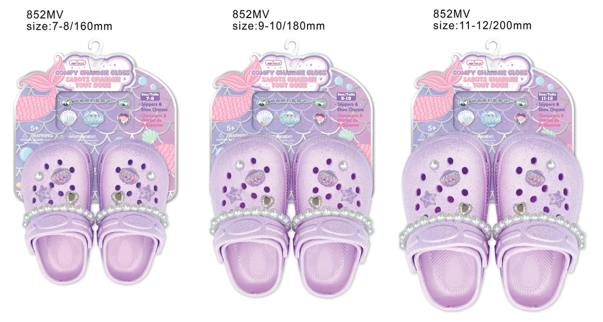 Comfy Charmie Clogs, Mermaid Vibes