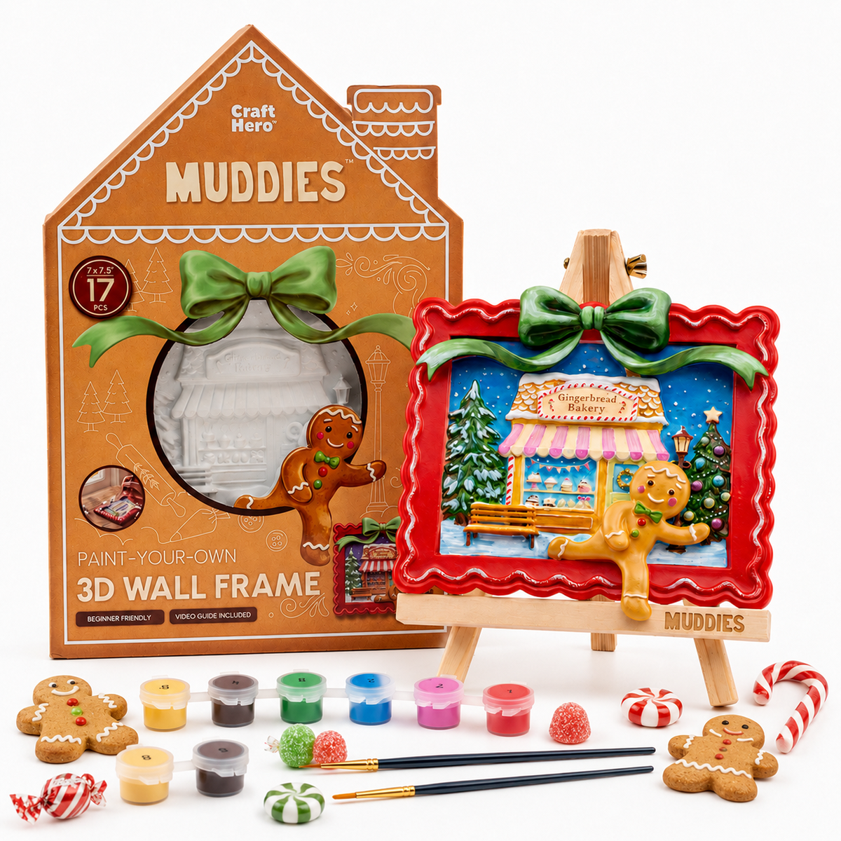 Christmas 3D Paint Kit | Gingerbread House | DIY