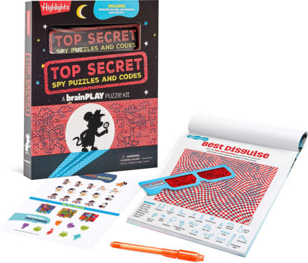 BrainPlay Top Secret Spy Puzzles & Codes