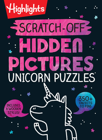 Scratch Off Unicorn Hidden Pictures Puzzles
