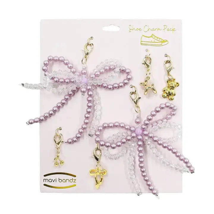 Pink Pearl Shoe Charms