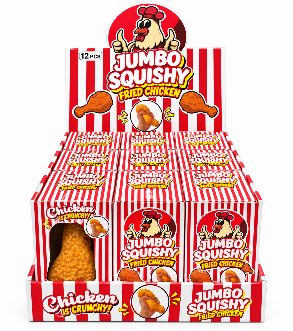 5" Jumbo Crunchy Chicken Squishy