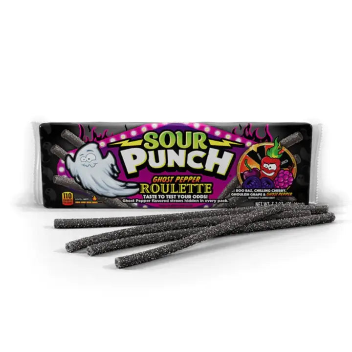Sour Punch Ghost Pepper Roulette Straws