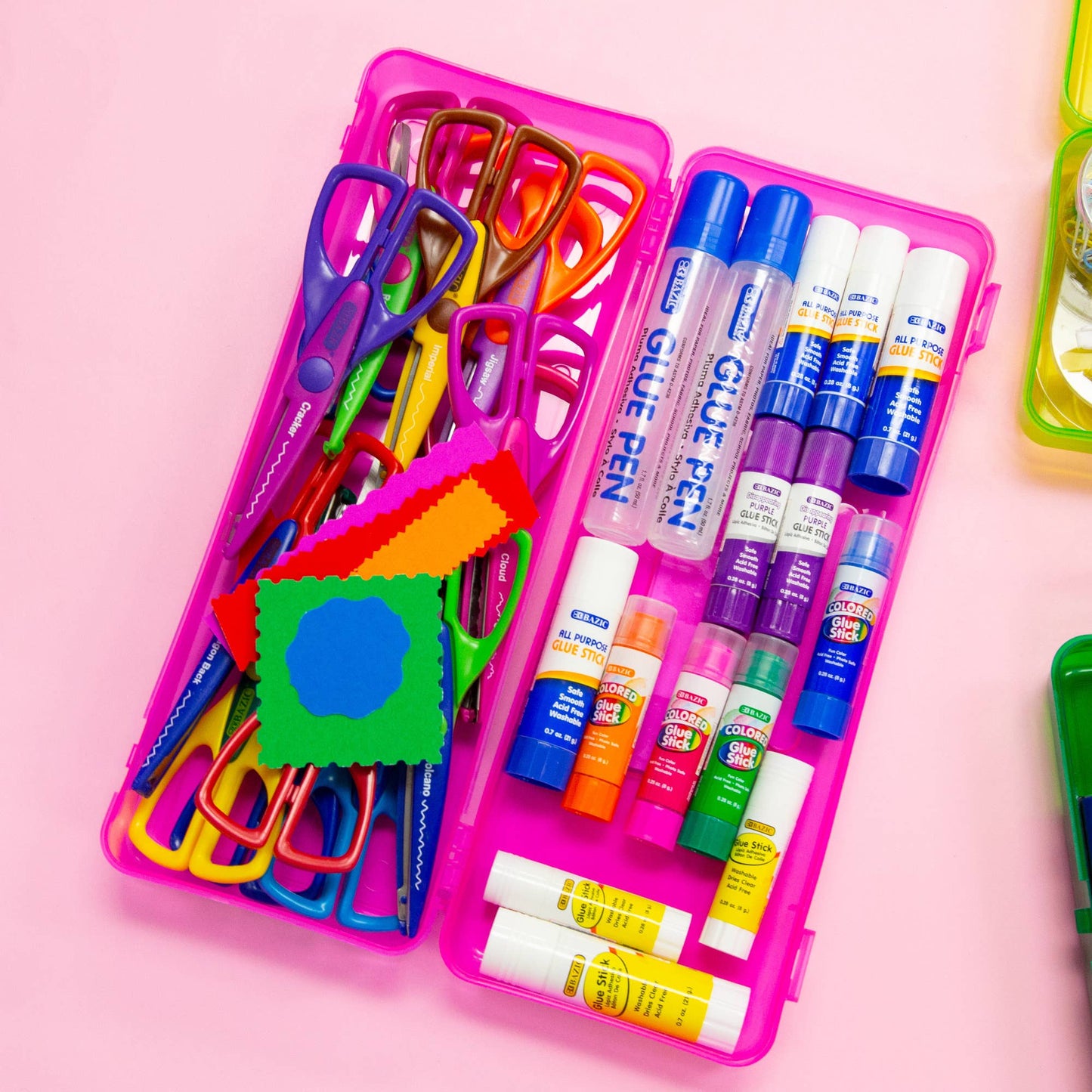 Pencil Case Multipurpose Utility Box Ruler Length