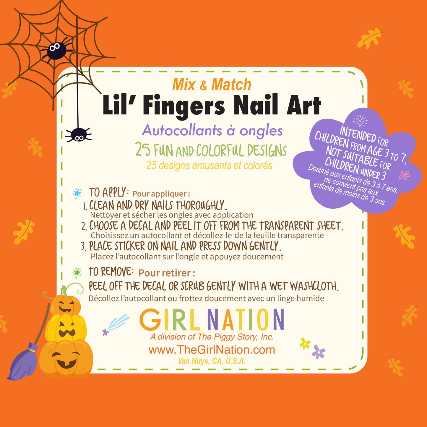 Halloween Nail Stickers | Lil' Fingers Nail Art