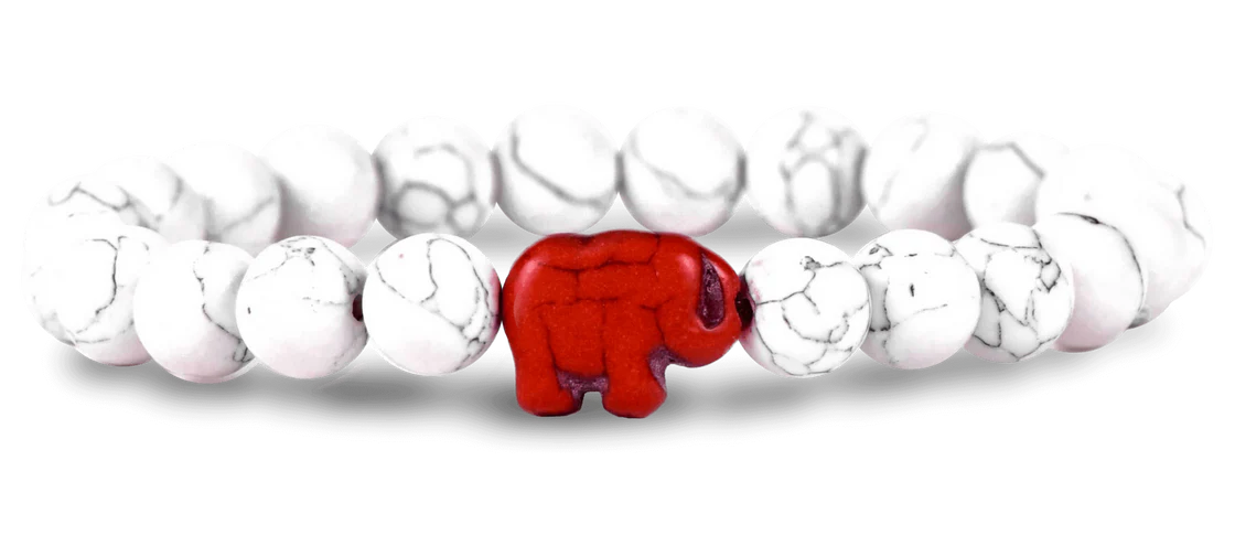 Elephant White Howlite Fahlo - Expedition