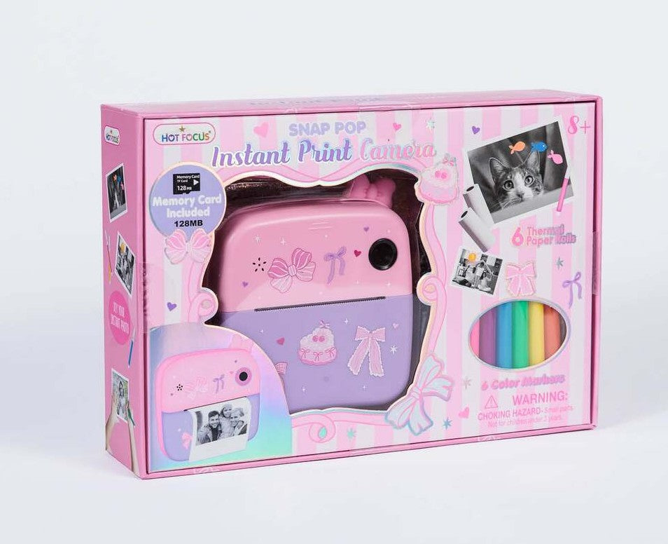 Snap Pop Instant Print Camera, Bowtiful