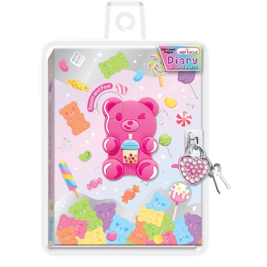 Diary Lock Key Gummy Bear