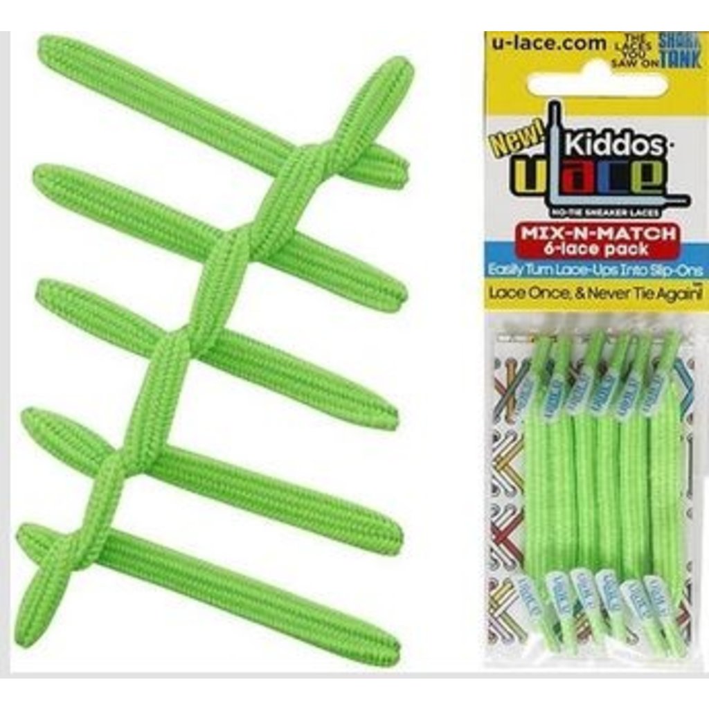 U Lace Bright Green Kiddo