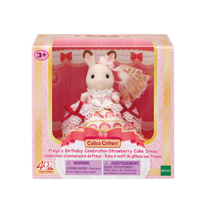 Freya - Strawberry Dress Calico Critters