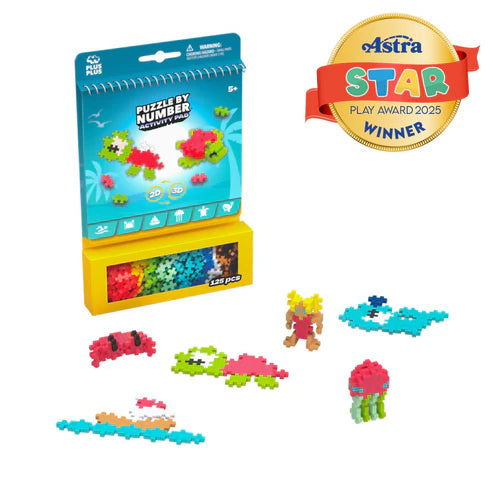 *** Puzzle by Number Activity Pad Ocean Plus Plus