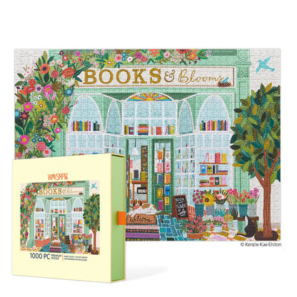 Books & Blooms 1000 Piece Puzzle