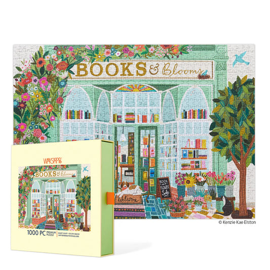 Books & Blooms 1000 Piece Puzzle