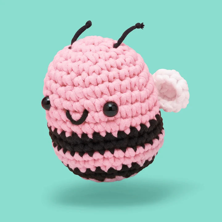 Cornelius the Bee Pink Woobles Crochet