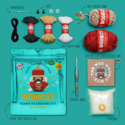Hazel the Nutcracker Woobles Crochet Kit