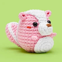 Andre the Skunk Pink Woobles Crochet