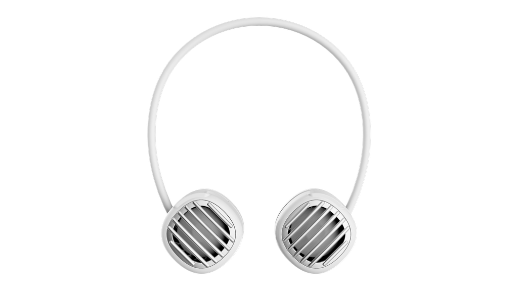 Neck Fan & Carrying Case-White