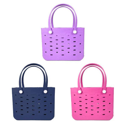 Sunzie Beach Bag Waterproof Rubber Tote Bag Multiple Colors