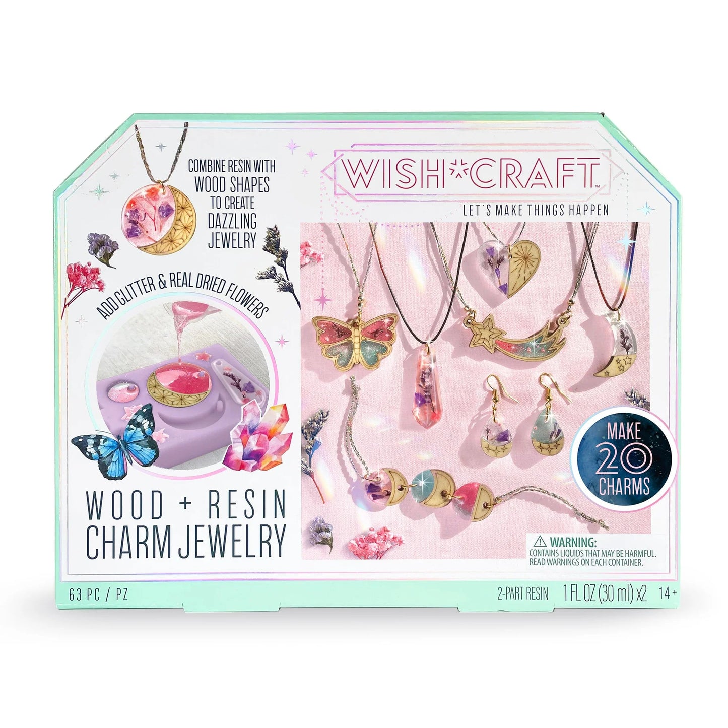 Wood & Resin Charm Jewelry