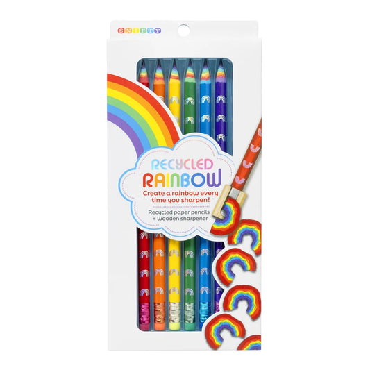 Recycled Rainbow Pencil Set