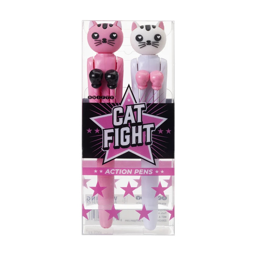 Cat Fight Boxing Pens Set of 2