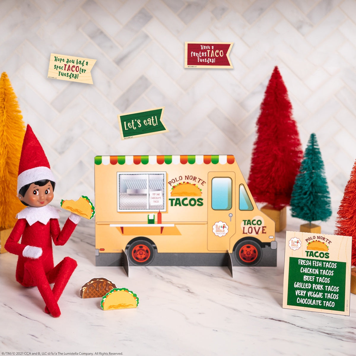 Elf on  the Shelf Polar Prop Taco Tuesday Dress
