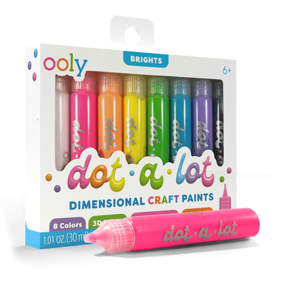 Dot-A-Lot: Dimensional Craft Paint - Bright (Set of 8)