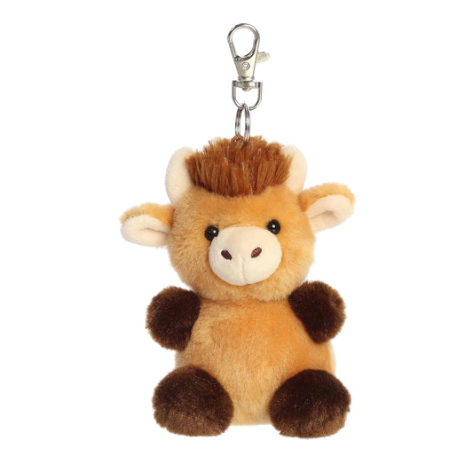 Hubert Highland Cow 4" Clip On Palm Pals