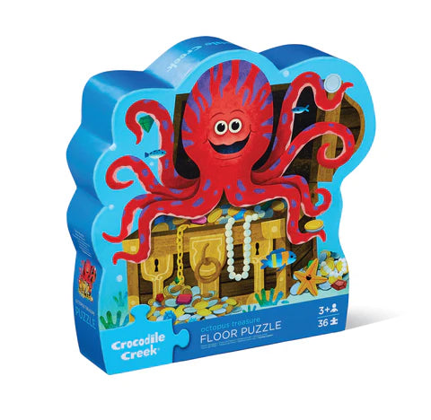 Octopus Treasure 36-pc Shaped Box Puzzle