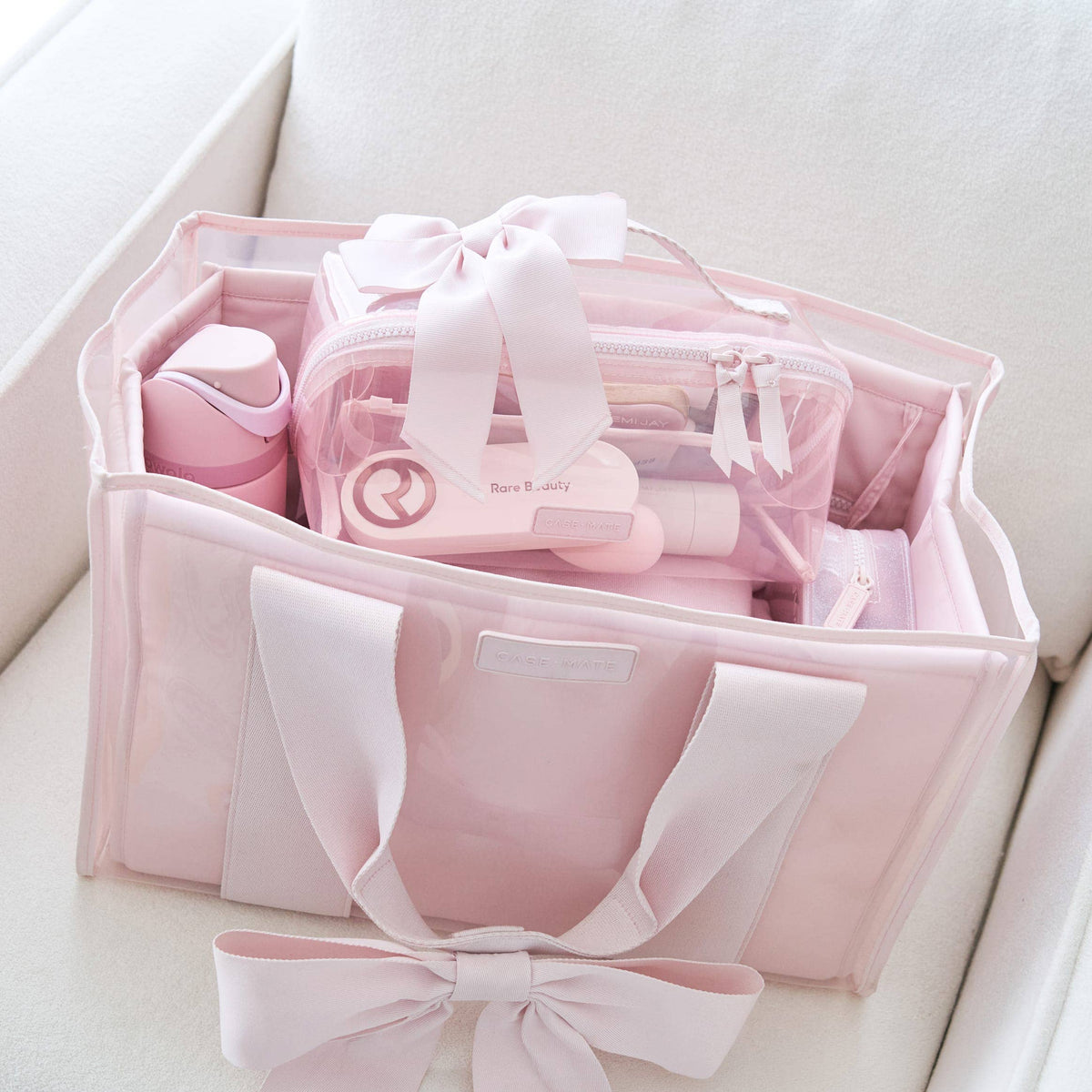 Jelly Cosmetic Bag – Waterproof Lay-Flat Makeup Bag