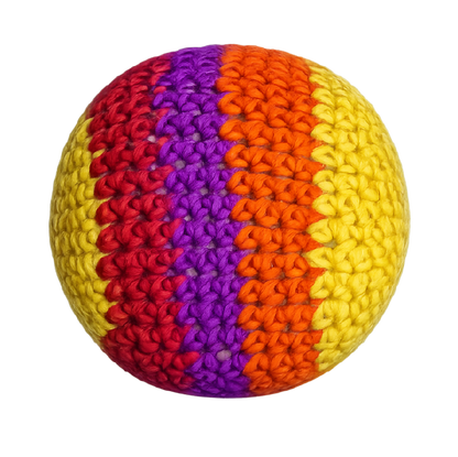 Extreme Retro Hand-Knitted Kick Pouch Footbag - 12/Display