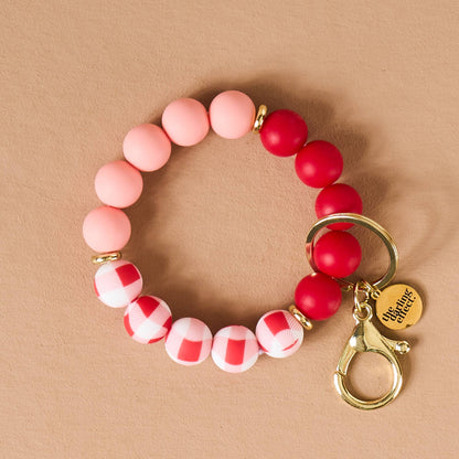 Hands-Free Keychain Wristlet-Cutie Pie Plaid