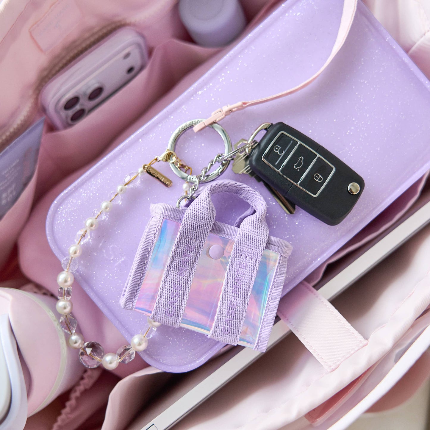 Case-Mate Jelly Tote Bag Keychain - Charm for Tote Bags
