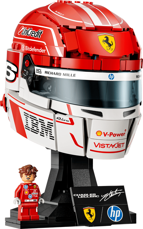 Scuderia Ferrari HP Charles Leclerc Helmet Lego