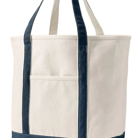 Navy Karma Canvas Tote