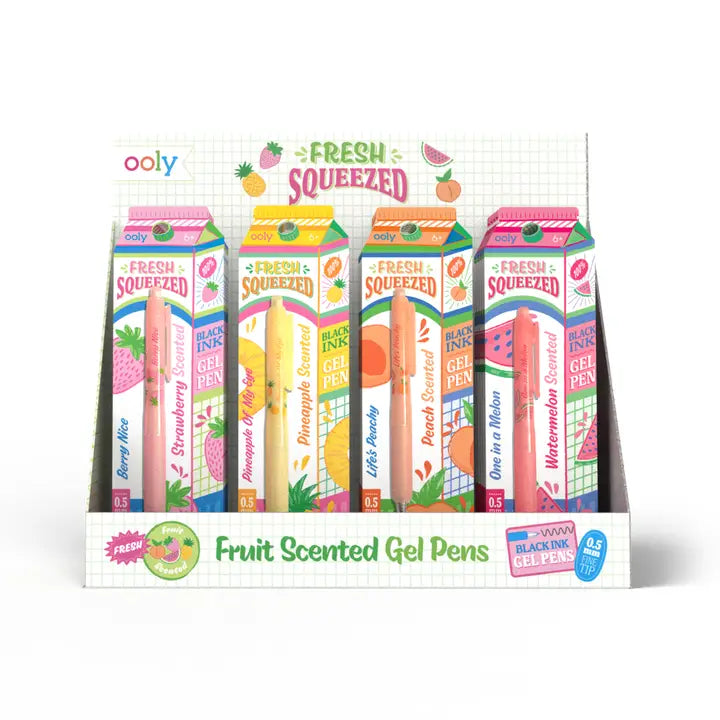 Fresh Squeezed: Black Ink Scented Gel Pens