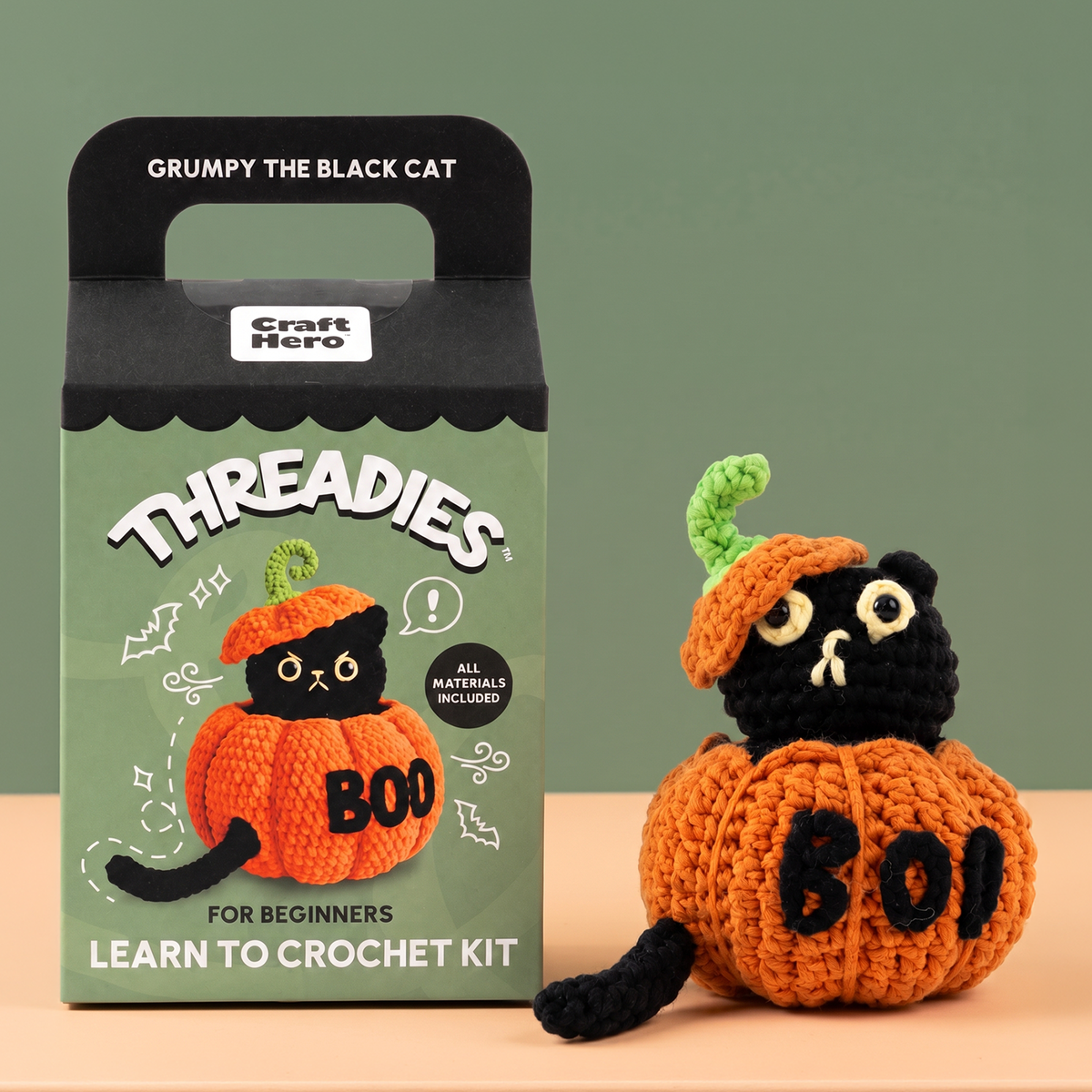 Halloween Crochet Kit for Beginners | Grumpy | DIY
