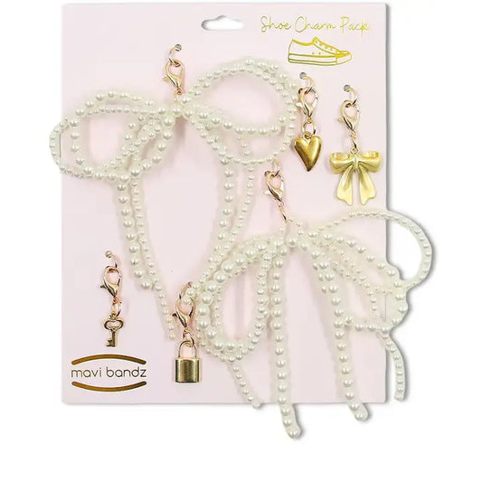 White Pearl Shoe Charms