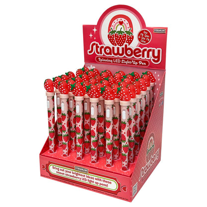 Strawberry Spinning LED Light-Up Pen