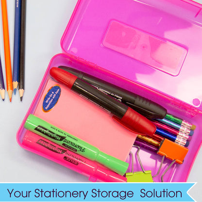 Pencil Case Multipurpose Utility Box - Bright Color
