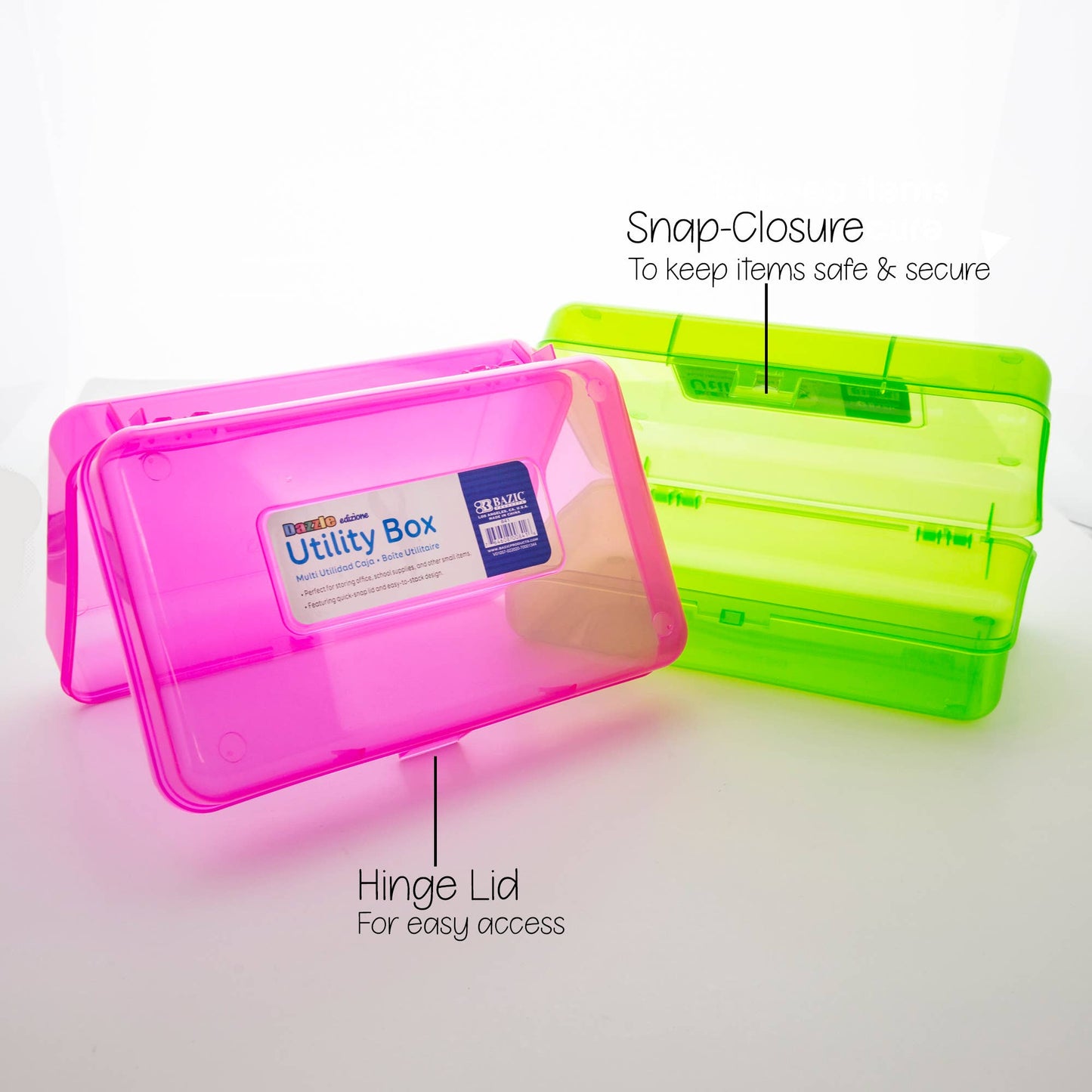Pencil Case Multipurpose Utility Box - Bright Color