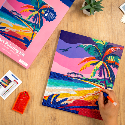 PixelPop™ Diamond Art — Reset Edition - Golden Hour Bay