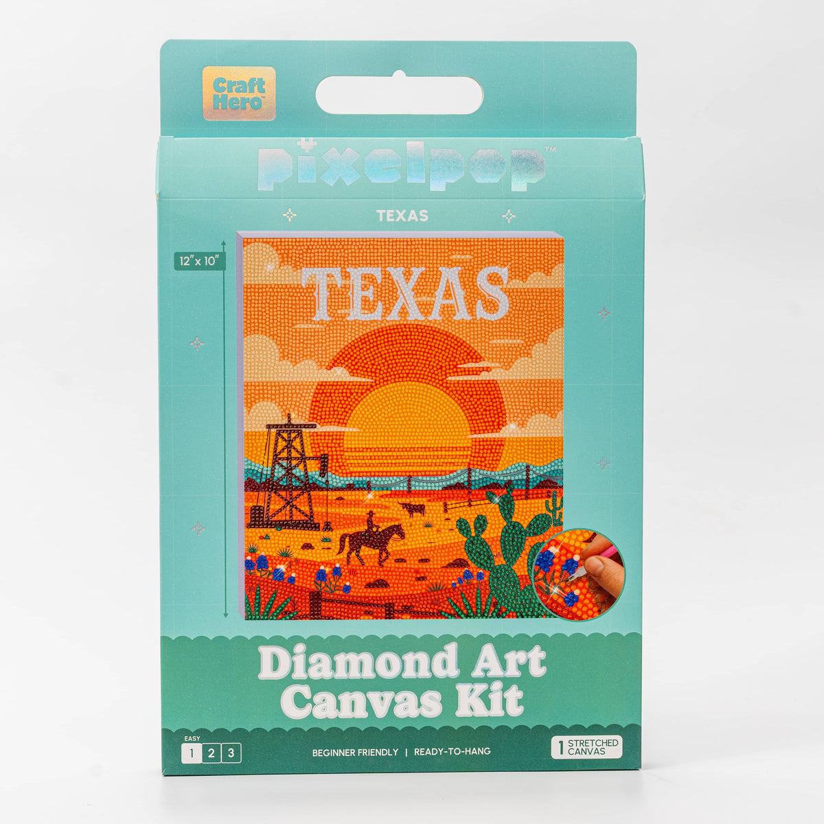 PixelPop™ Diamond Art — Reset - States Series - Texas